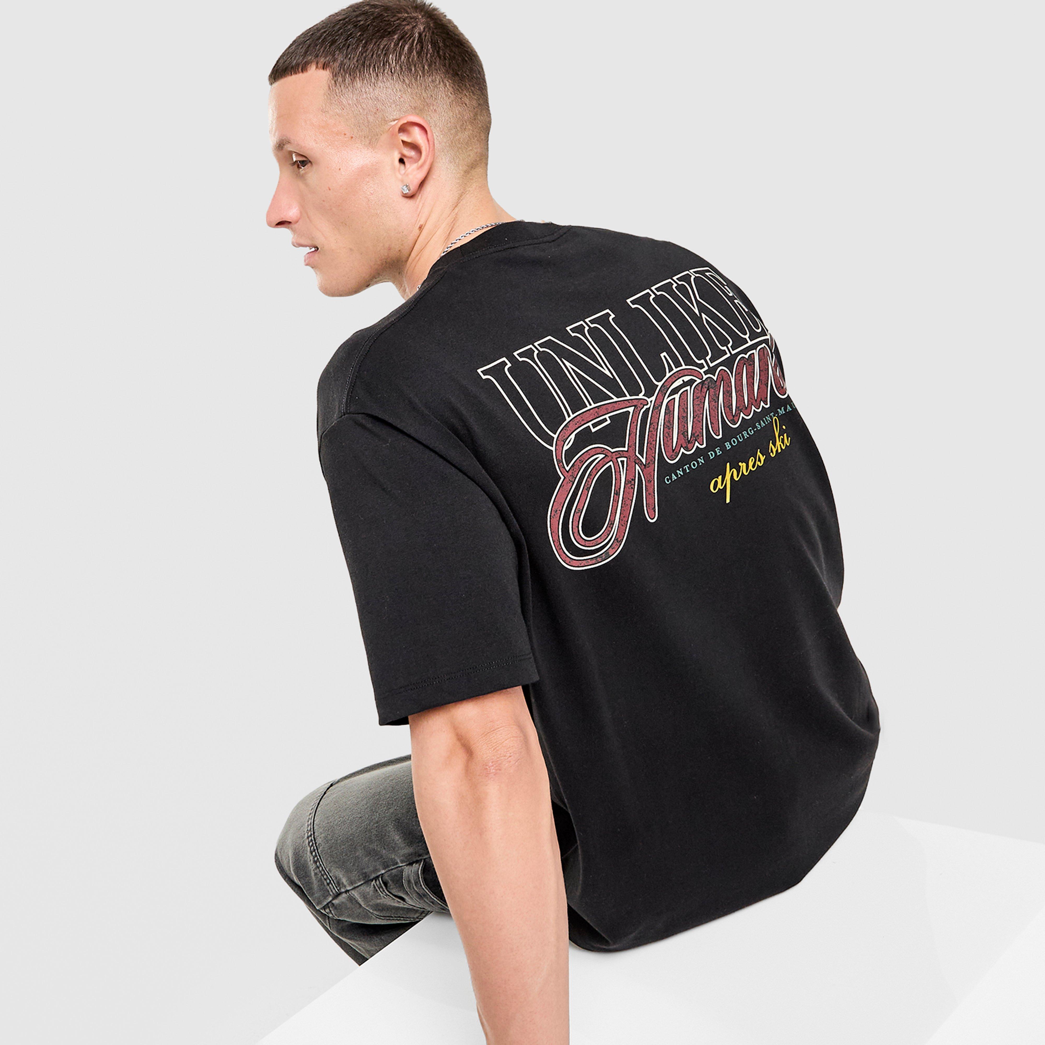 Férfi póló UNLIKE HUMANS PÓLÓ CANTON TEE BLK-BLK