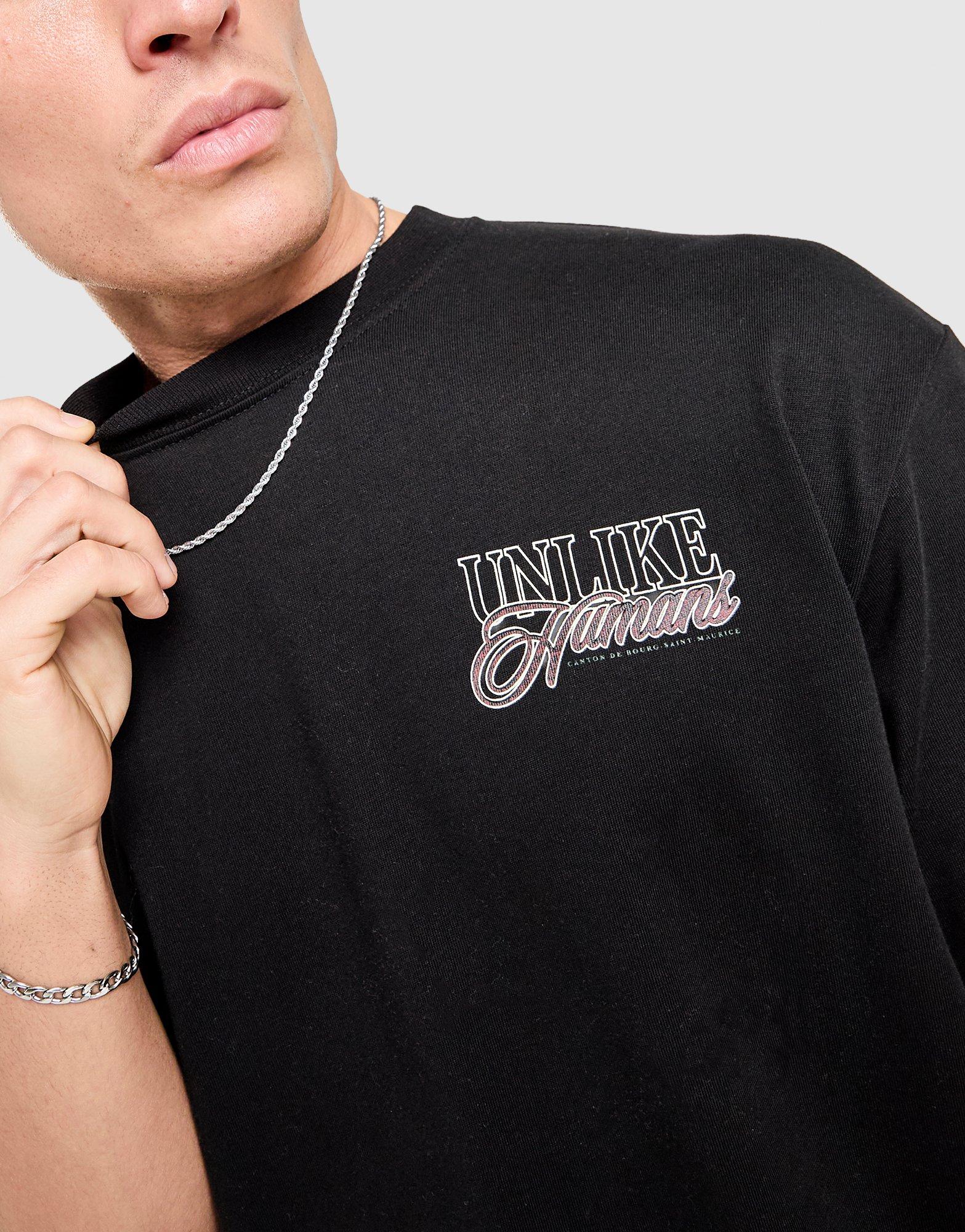 Pánske tričko UNLIKE HUMANS TRIČKO CANTON TEE BLK-BLK ULHTM10476007 Čierna