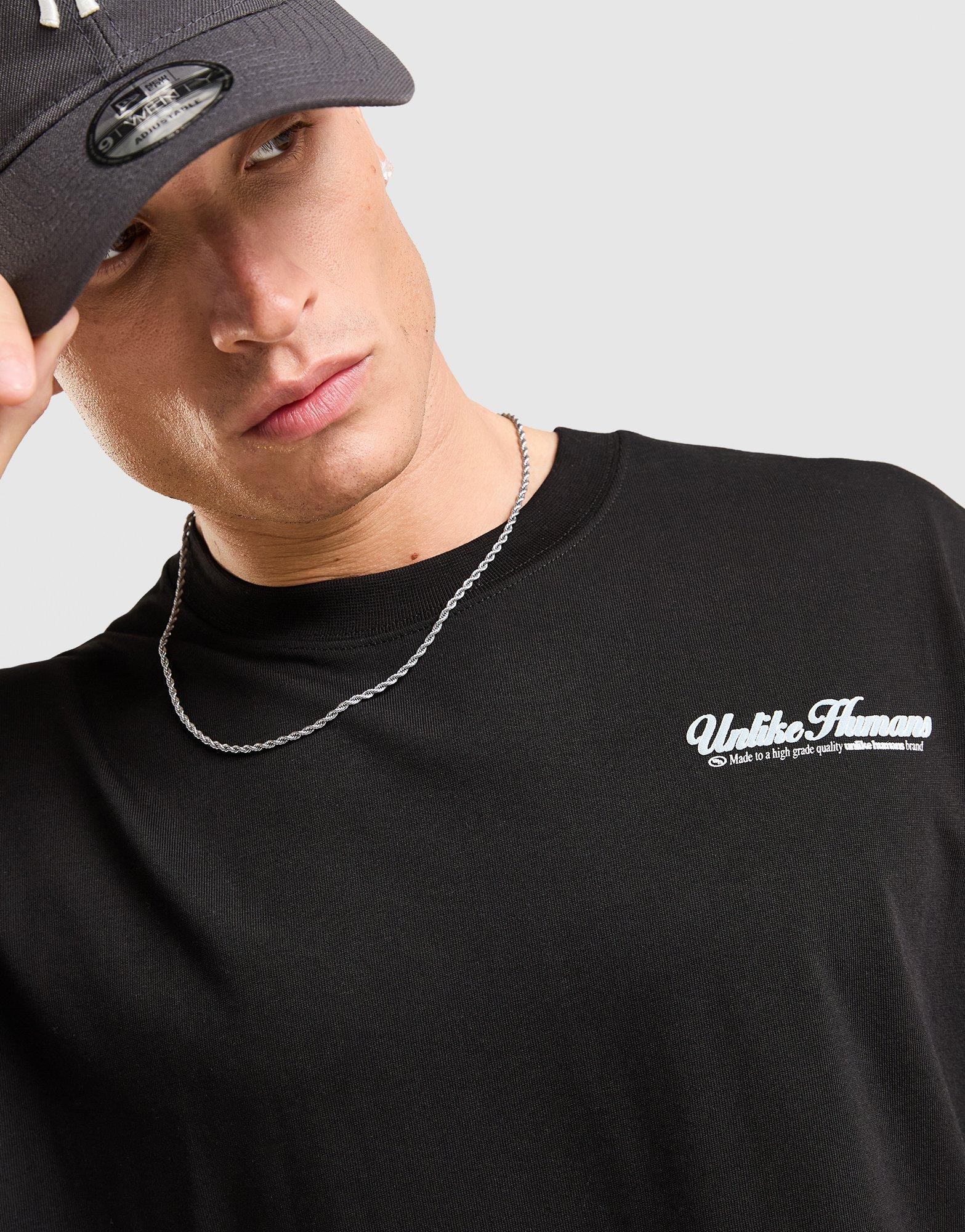 Pánske tričko UNLIKE HUMANS TRIČKO BOARDER TEE BLK-BLK ULHTM10477007 Čierna