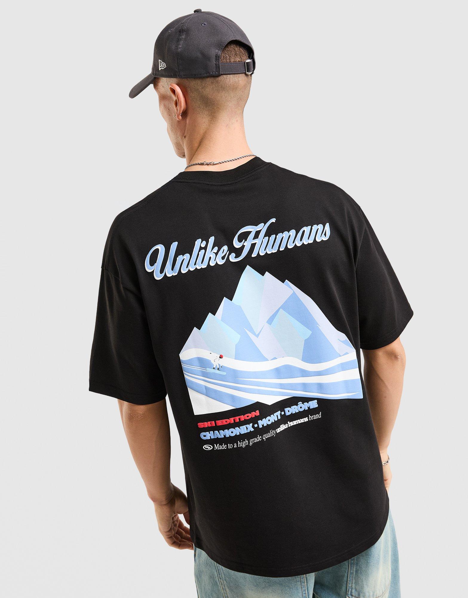 Pánske tričko UNLIKE HUMANS TRIČKO BOARDER TEE BLK-BLK ULHTM10477007 Čierna