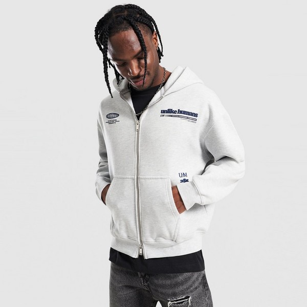 UNLIKE HUMANS BLUZA ROZPINANA Z KAPTUREM HIGHGRADE