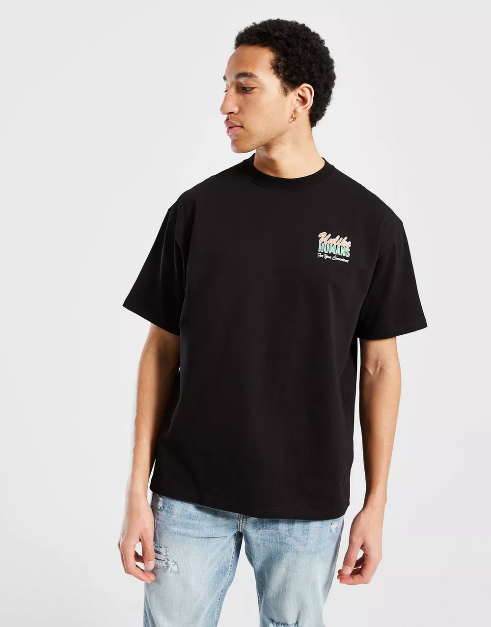 UNLIKE HUMANS ФУТБОЛКА BODEGA TEE BLK-BLK ФУТБОЛКА, фото 1 з 5