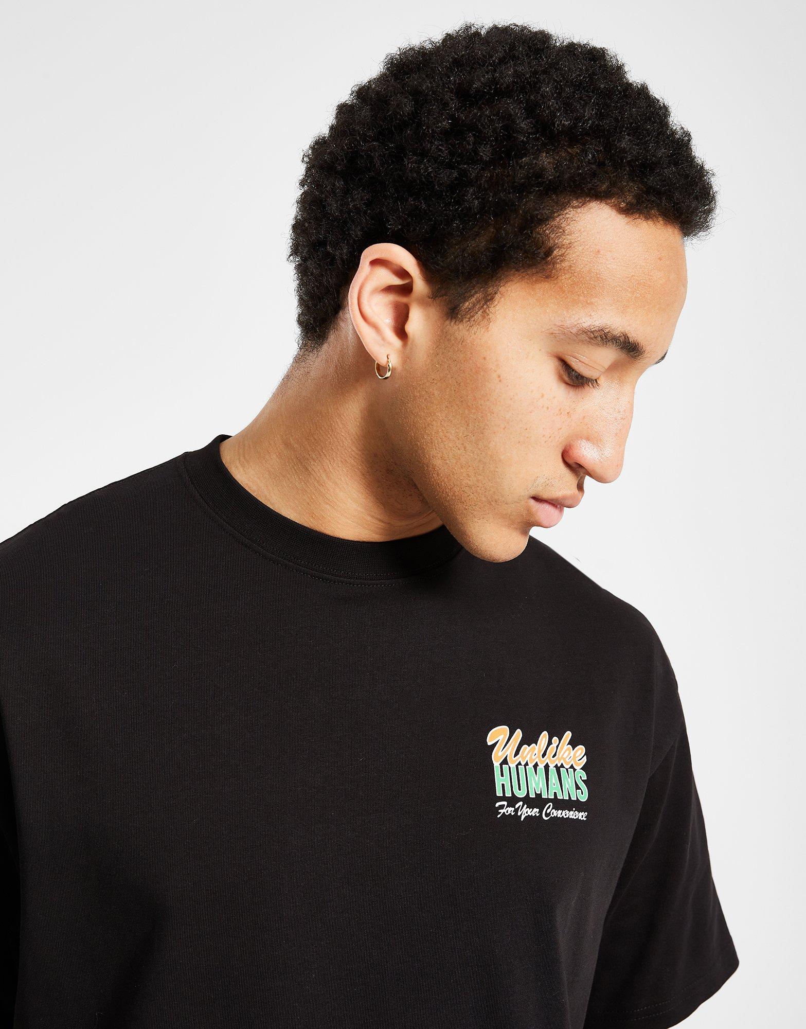 Pánske tričko UNLIKE HUMANS TRIČKO BODEGA TEE BLK-BLK TRIČKO ULTHM10175007 Černá