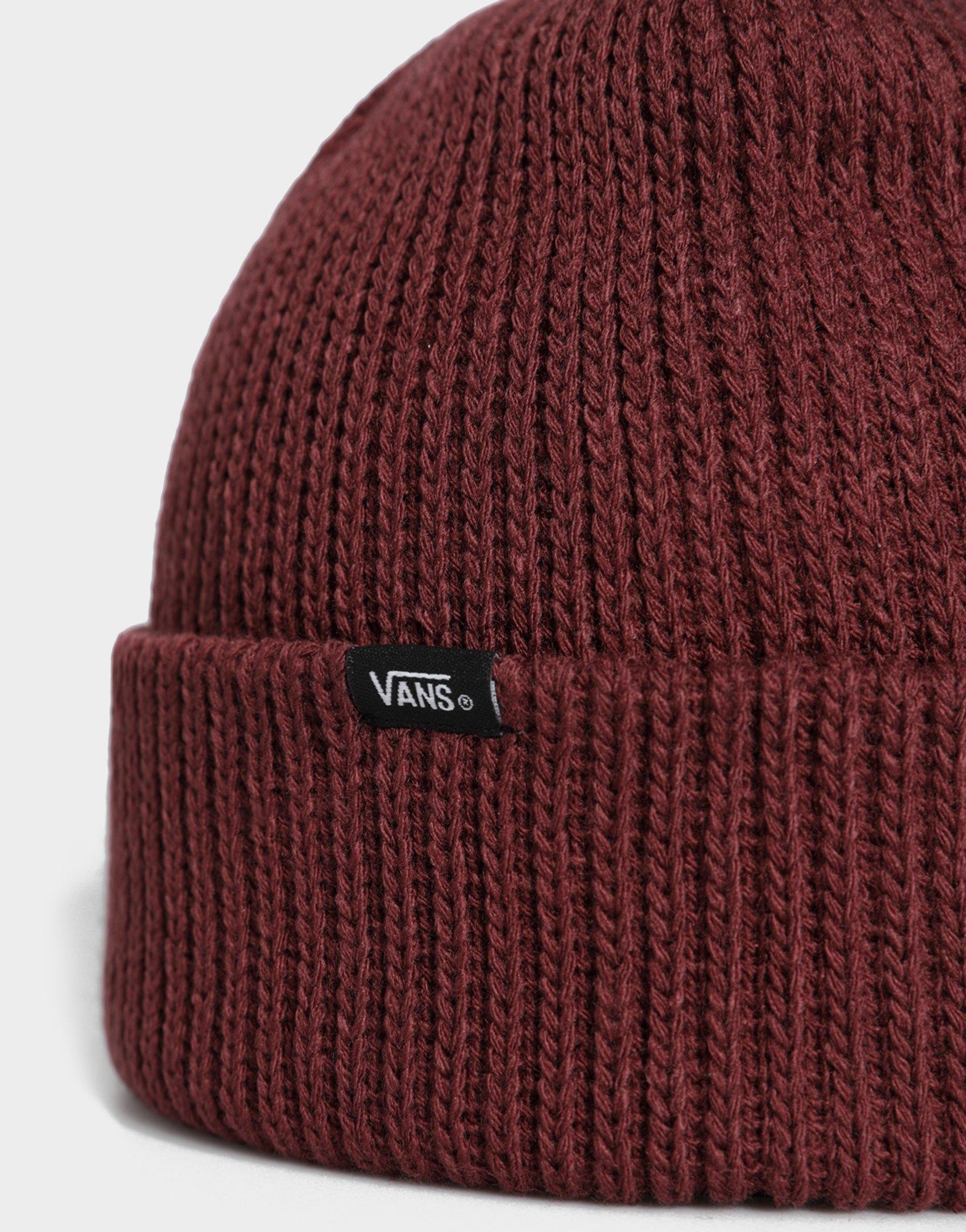 Жіночі зимові шапки VANS КЕПКА MN CORE BASICS BEANIE VN000K9Y4QU1 Бордовий