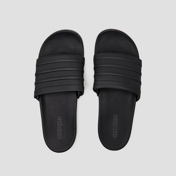adidas cloudfoam slippers zwart adidas cloudfoam slippers zwart