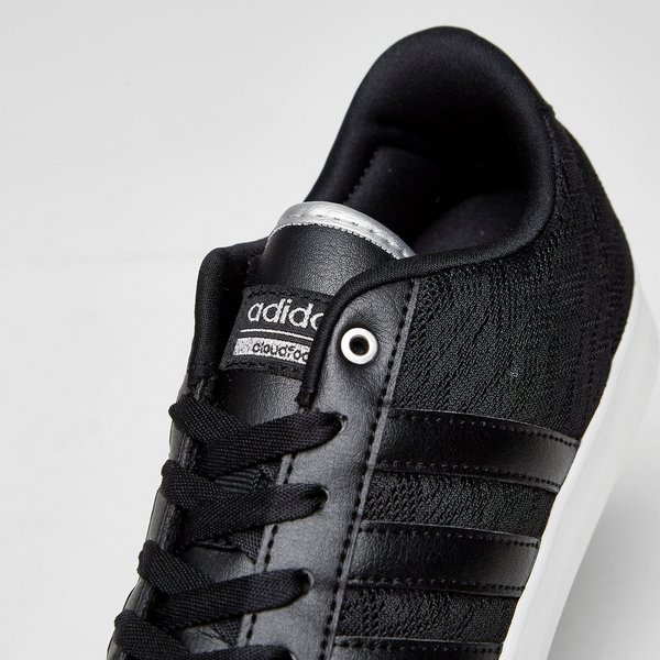 adidas cloudfoam daily qt lx sneakers zwart dames adidas cloudfoam daily qt lx sneakers zwart dames