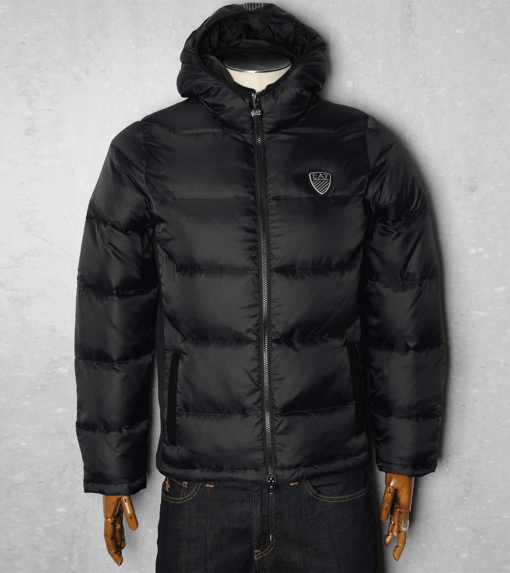 Emporio Armani EA7 Hooded Down Puffa Jacket scotts Menswear