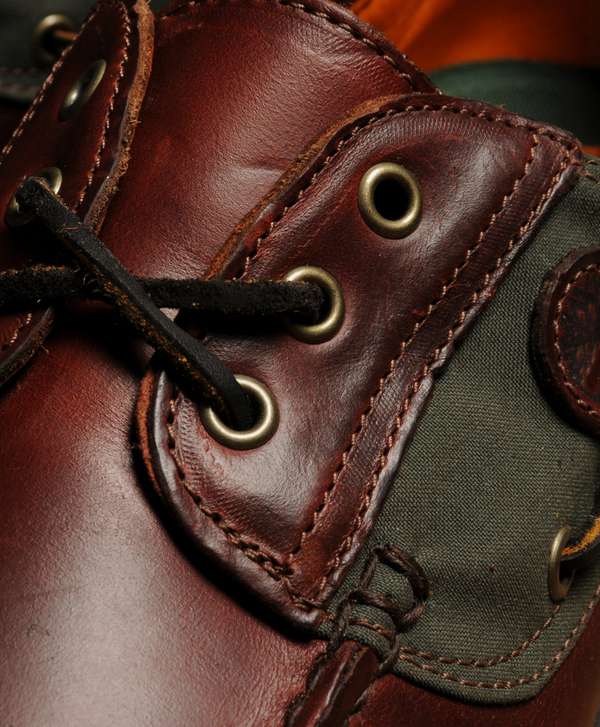 timberland 3 eye padded collar