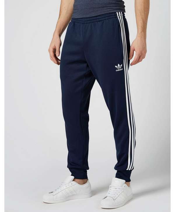 navy blue cuffed track pants