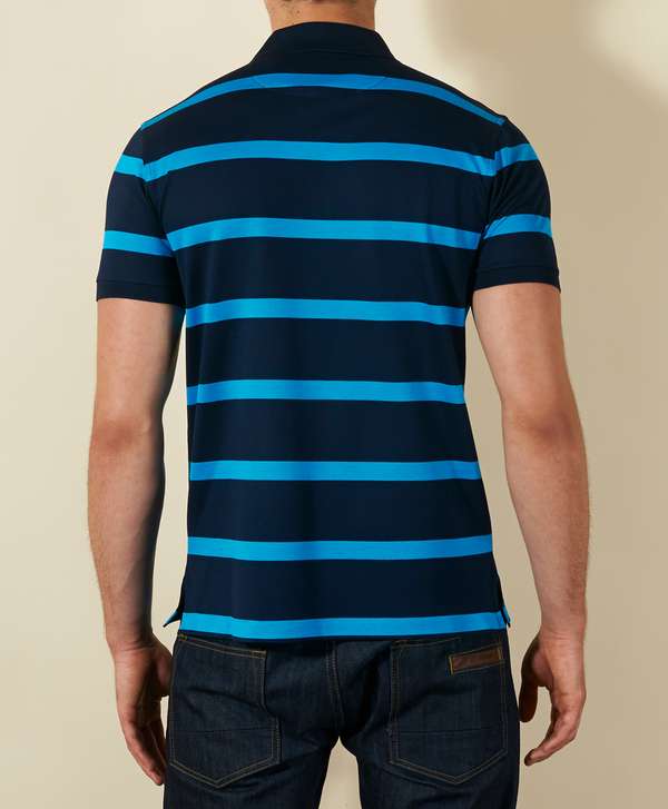 Paul and Shark Stripe Polo Shirt - Exclusive | scotts Menswear