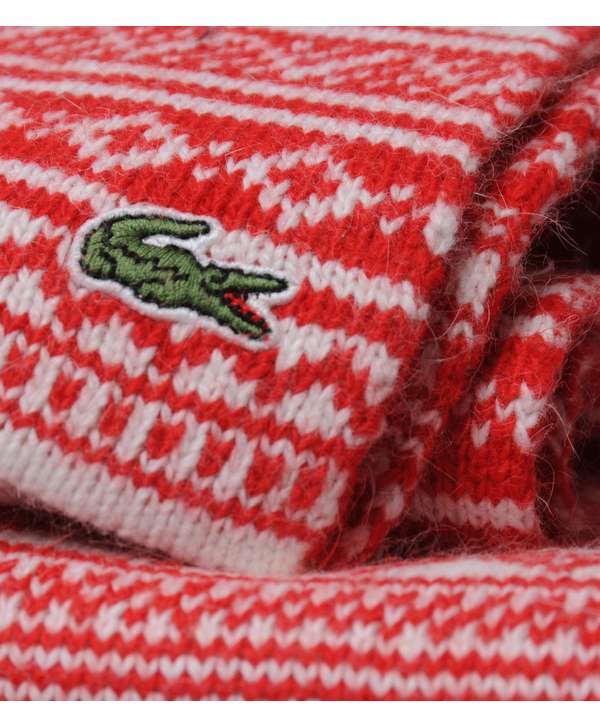 Lacoste Fair Isle Scarf scotts Menswear