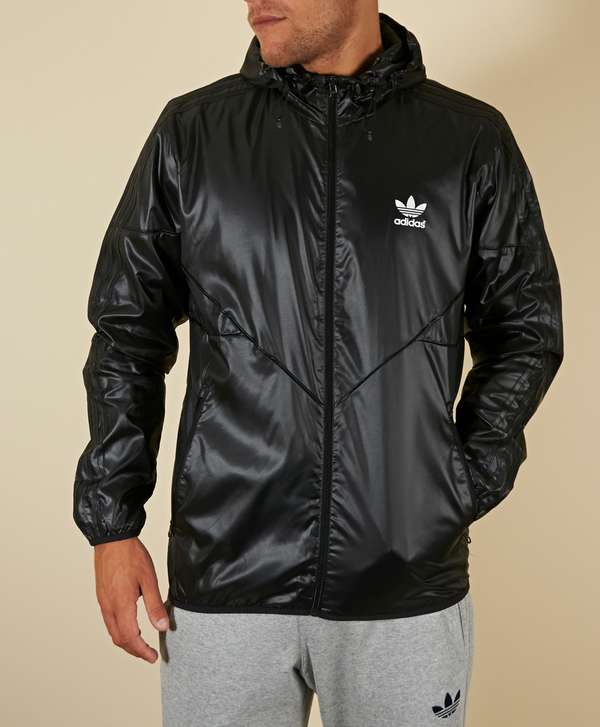 black adidas windbreaker