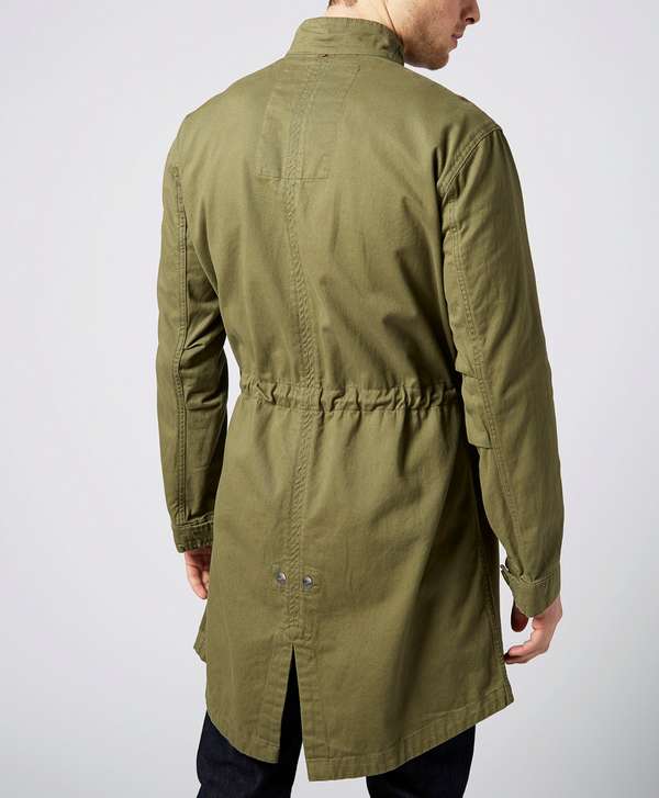 pretty green cotton parka