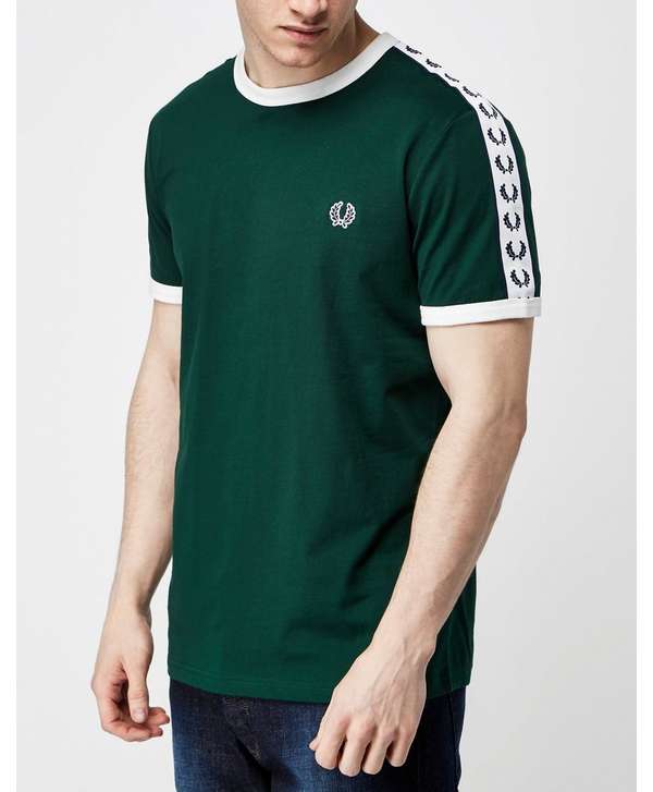  Fred  Perry  Taped  Retro Ringer  T  Shirt  scotts Menswear