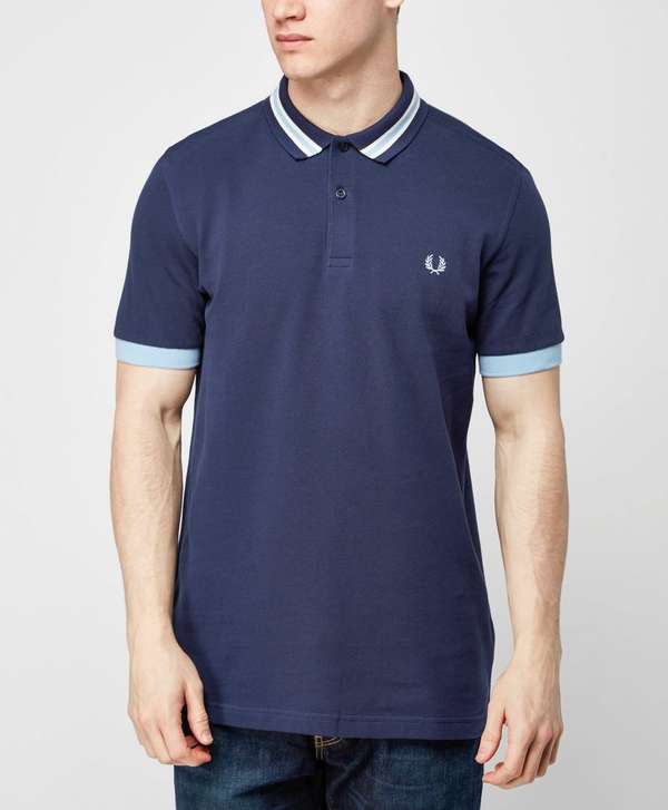 fred perry bomber collar polo shirt men's