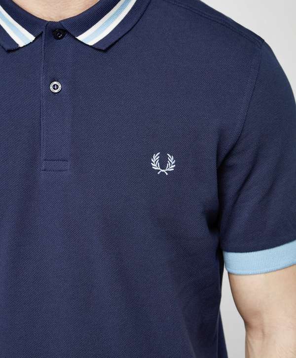 fred perry bomber collar polo shirt men's