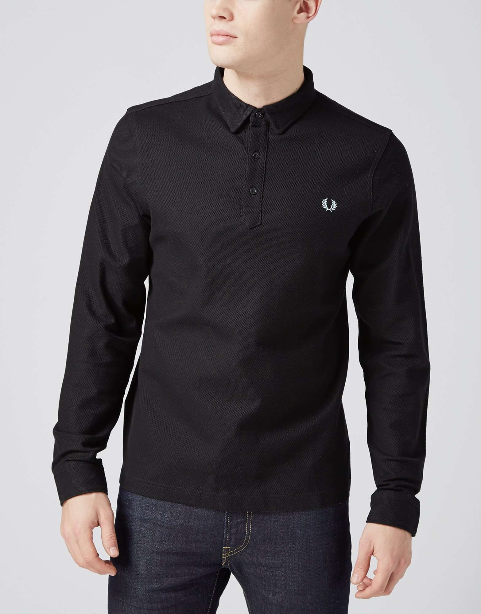 Fred Perry Long Sleeve Polo Shirt - Exclusive | scotts Menswear