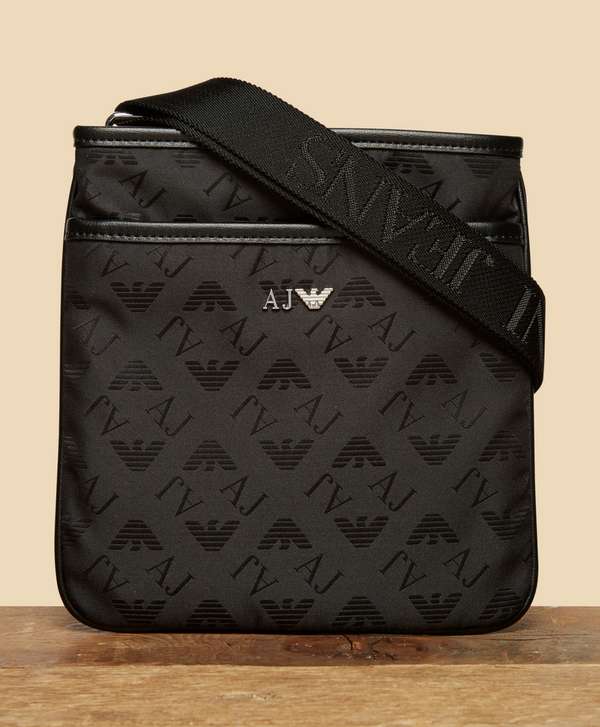 Armani Jeans All Over Print Messenger Bag scotts Menswear