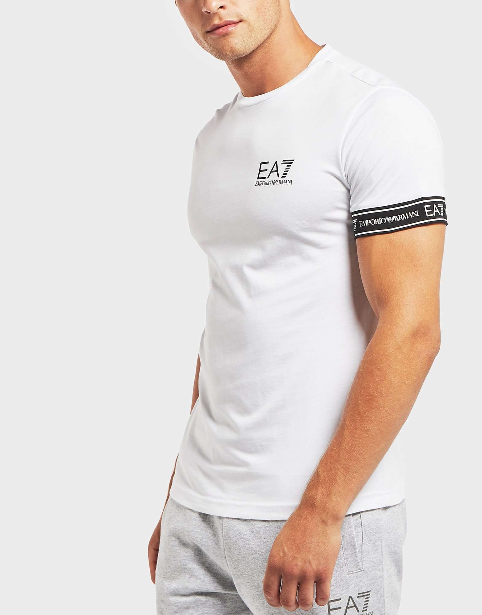 Boca raton emporio armani ea7 tape t shirt natural fabrics cheap