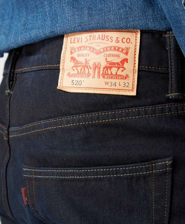 Levis 520 Slim Tapered Fit Jeans | scotts Menswear