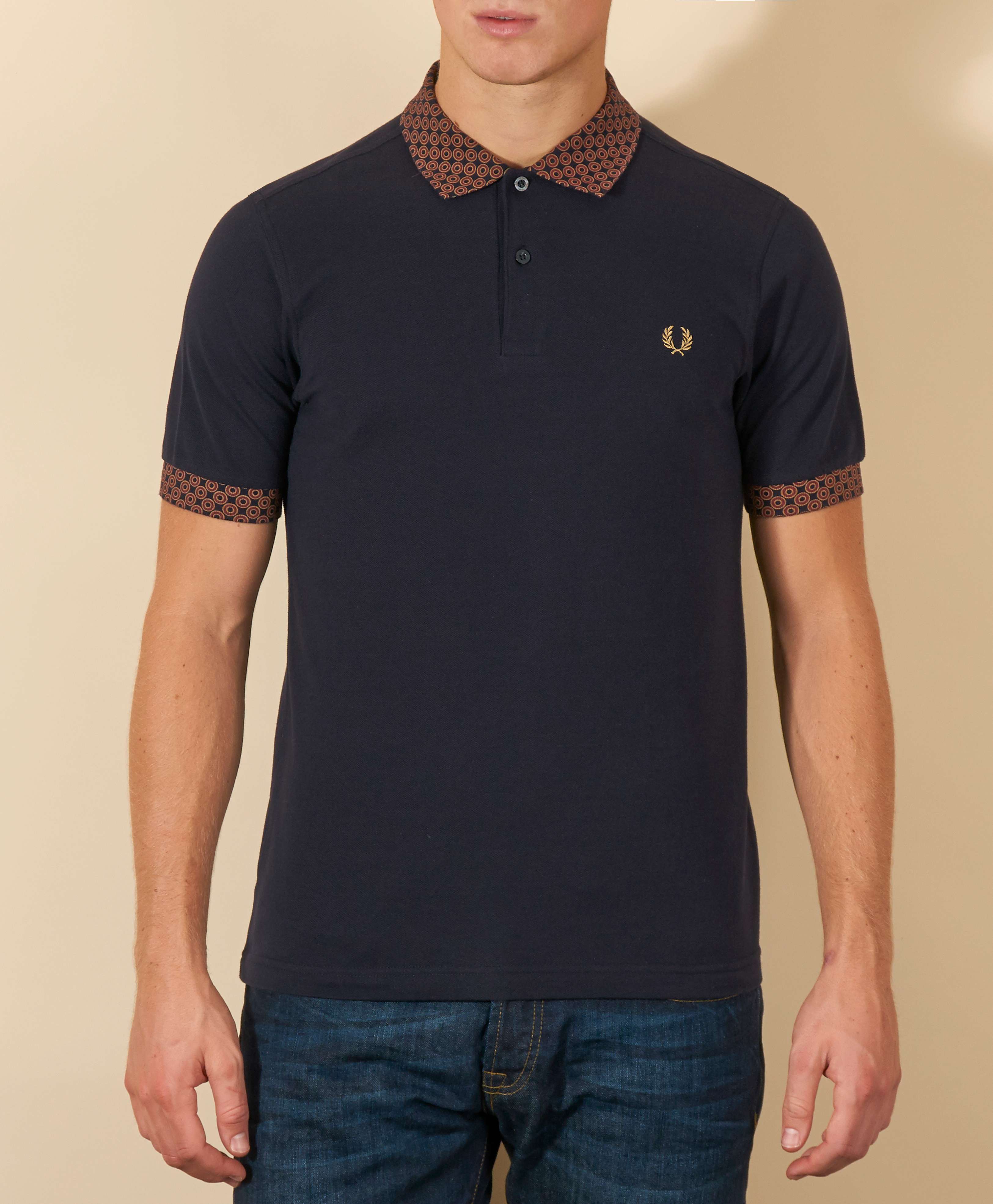 fred perry zipped polo