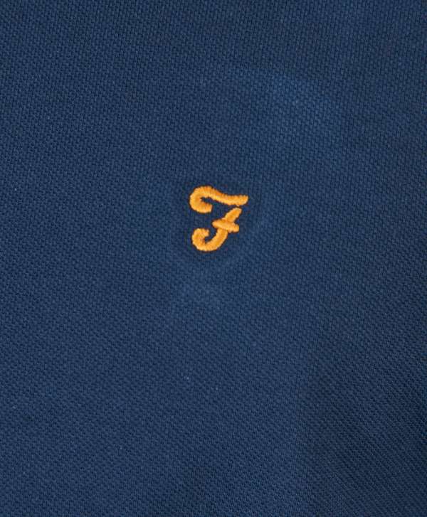 Farah Vintage Merriweather Long Sleeve Polo Shirt | scotts Menswear