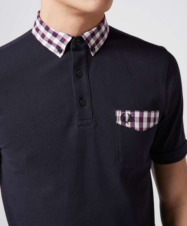 Fred Perry Gingham Check Collar Polo Shirt - Exclusive | scotts Menswear