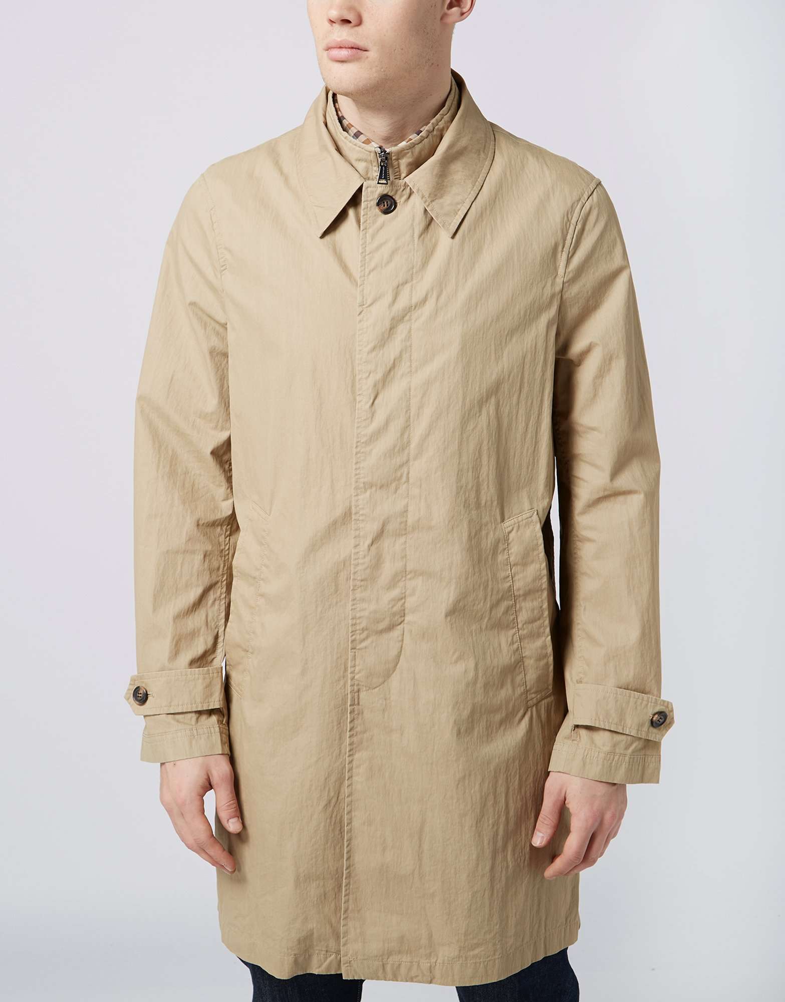 Aquascutum Washed Trench Coat scotts Menswear