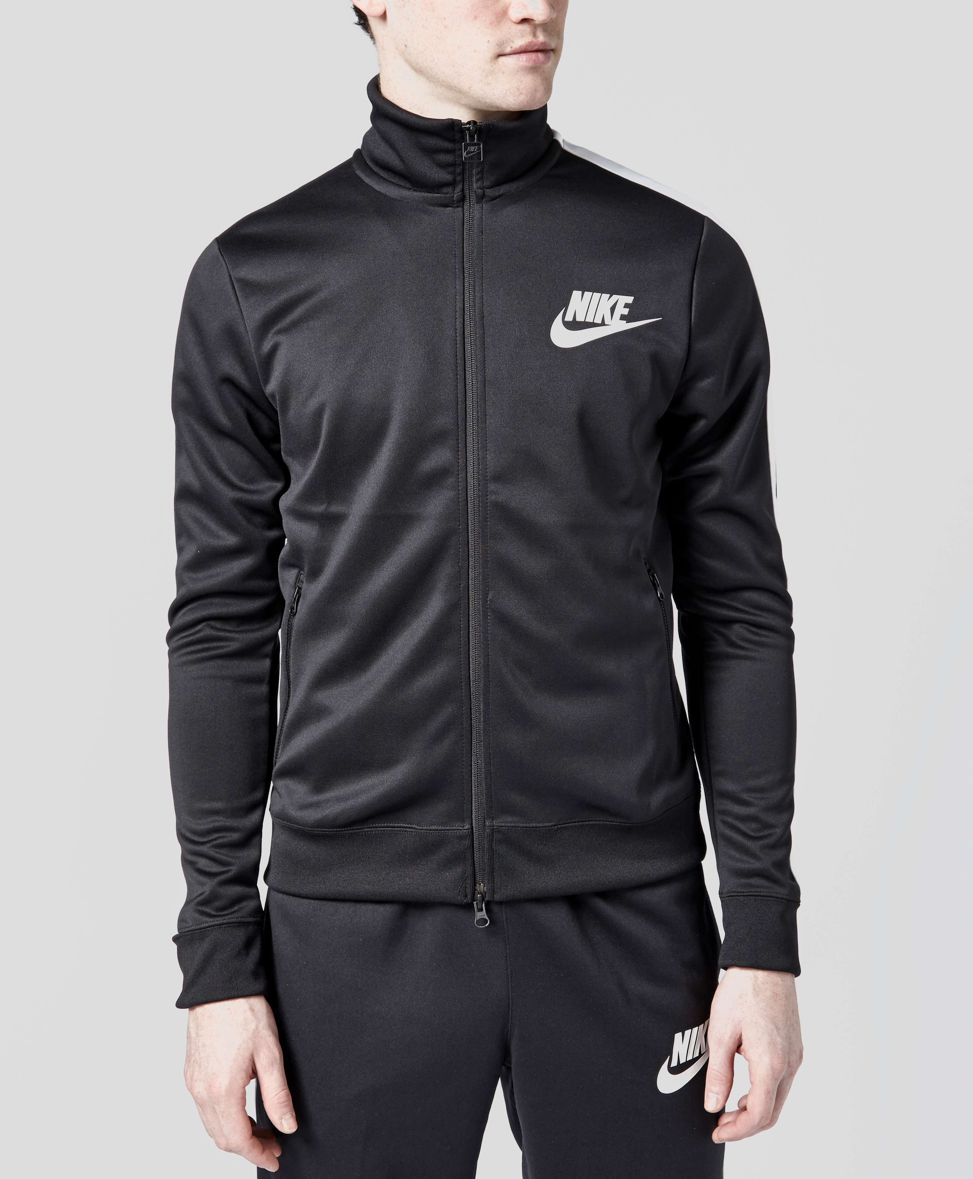 nike black poly tracksuit