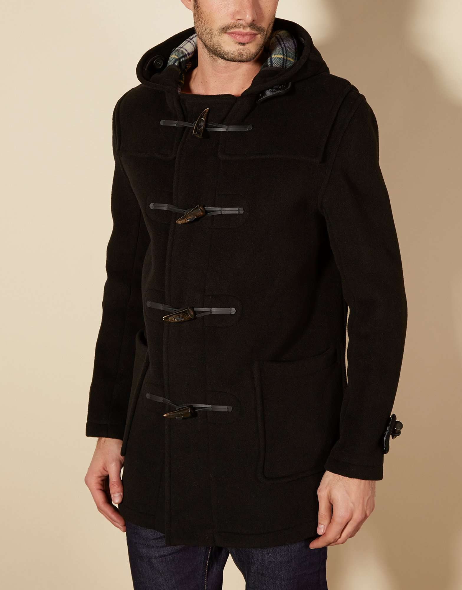 Gloverall Mid Length Duffle Coat | scotts Menswear