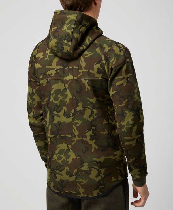 Nike Tech Camo Fleece Windrunner Hoody | scotts Menswear