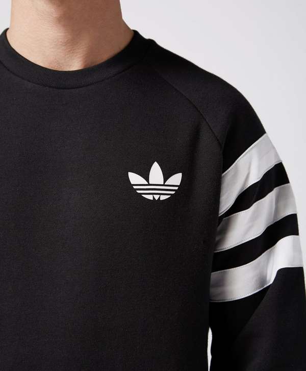 adidas Originals Trefoil Three Stripes Pocket Sweatshirt | scotts Menswear