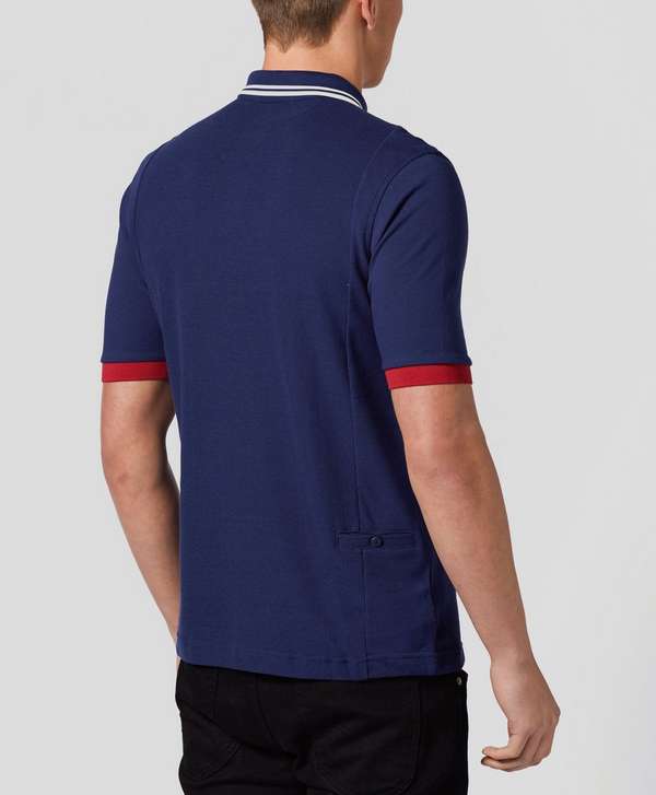 Fred Perry Bradley Wiggins Zip Textured Polo Shirt | scotts Menswear