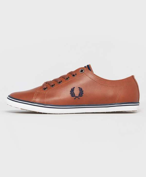 fred perry kingston black leather