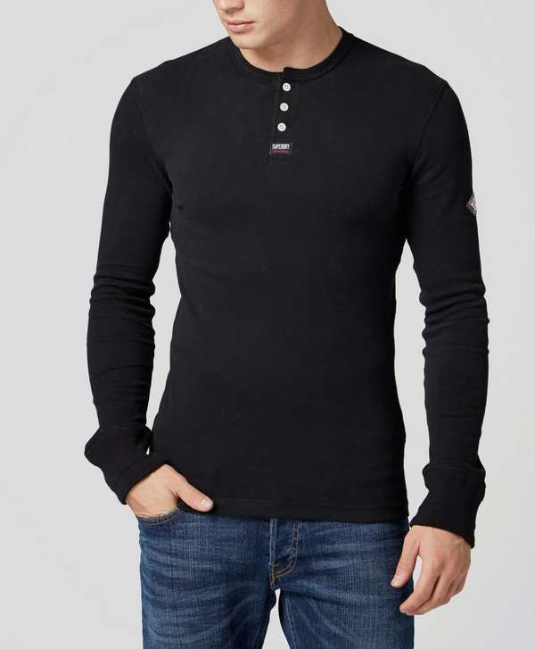 Superdry Henley Collar T-Shirt | scotts Menswear