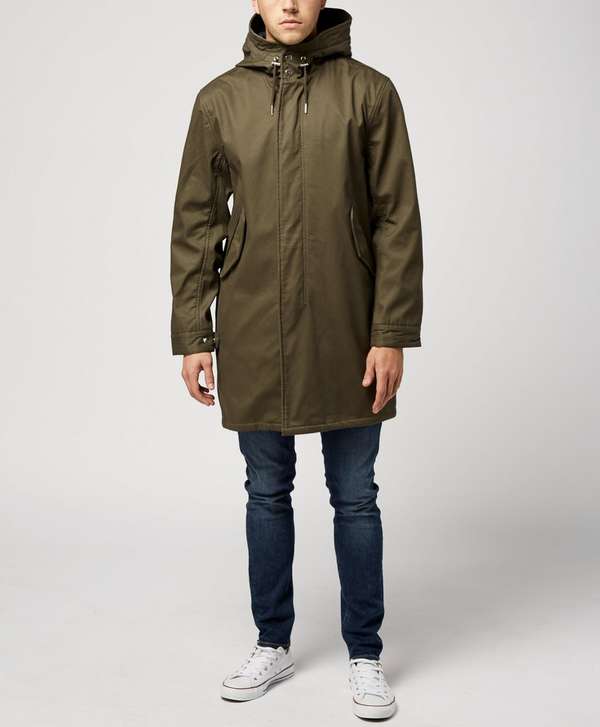 pretty green cotton parka