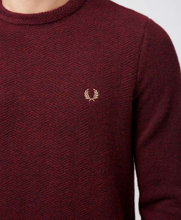 Fred Perry Texture Knit Sweater Scotts Menswear