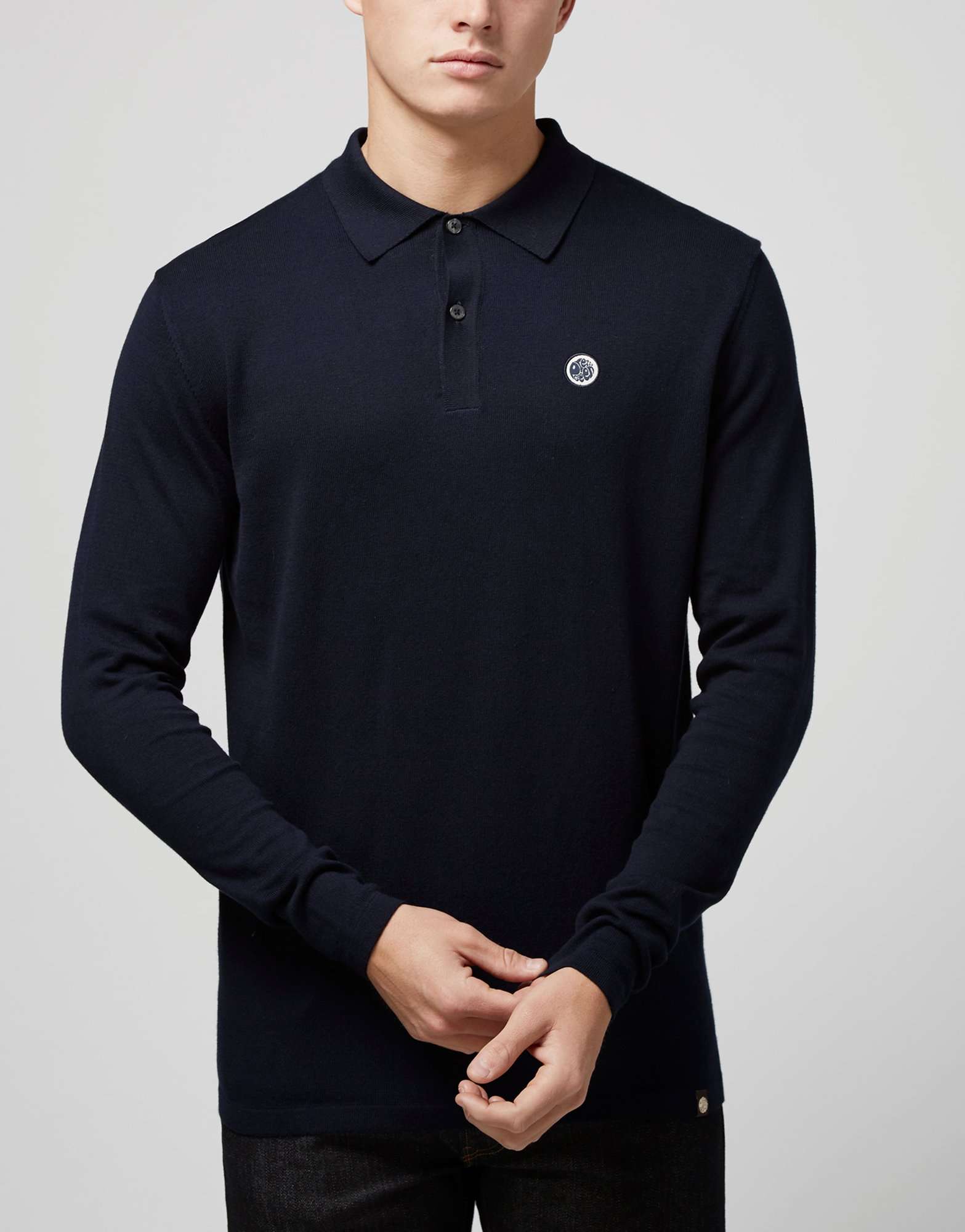 boss green long sleeve polo