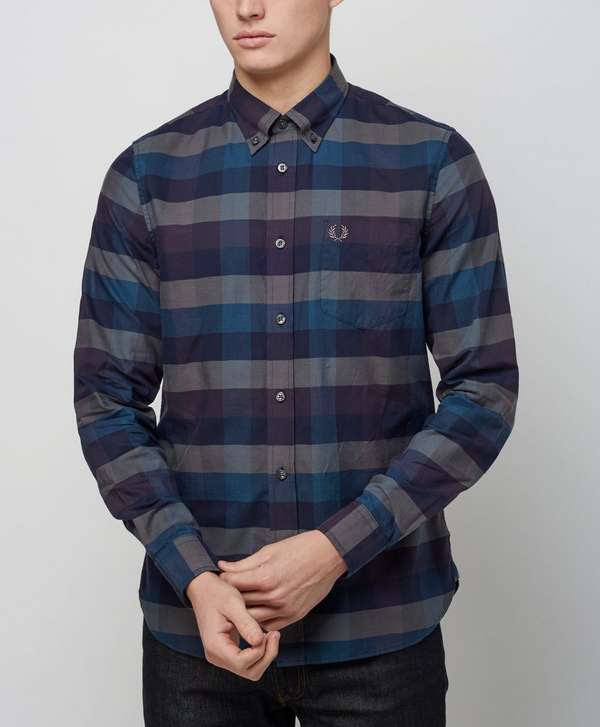Fred Perry Textured Gingham Shirt | scotts Menswear