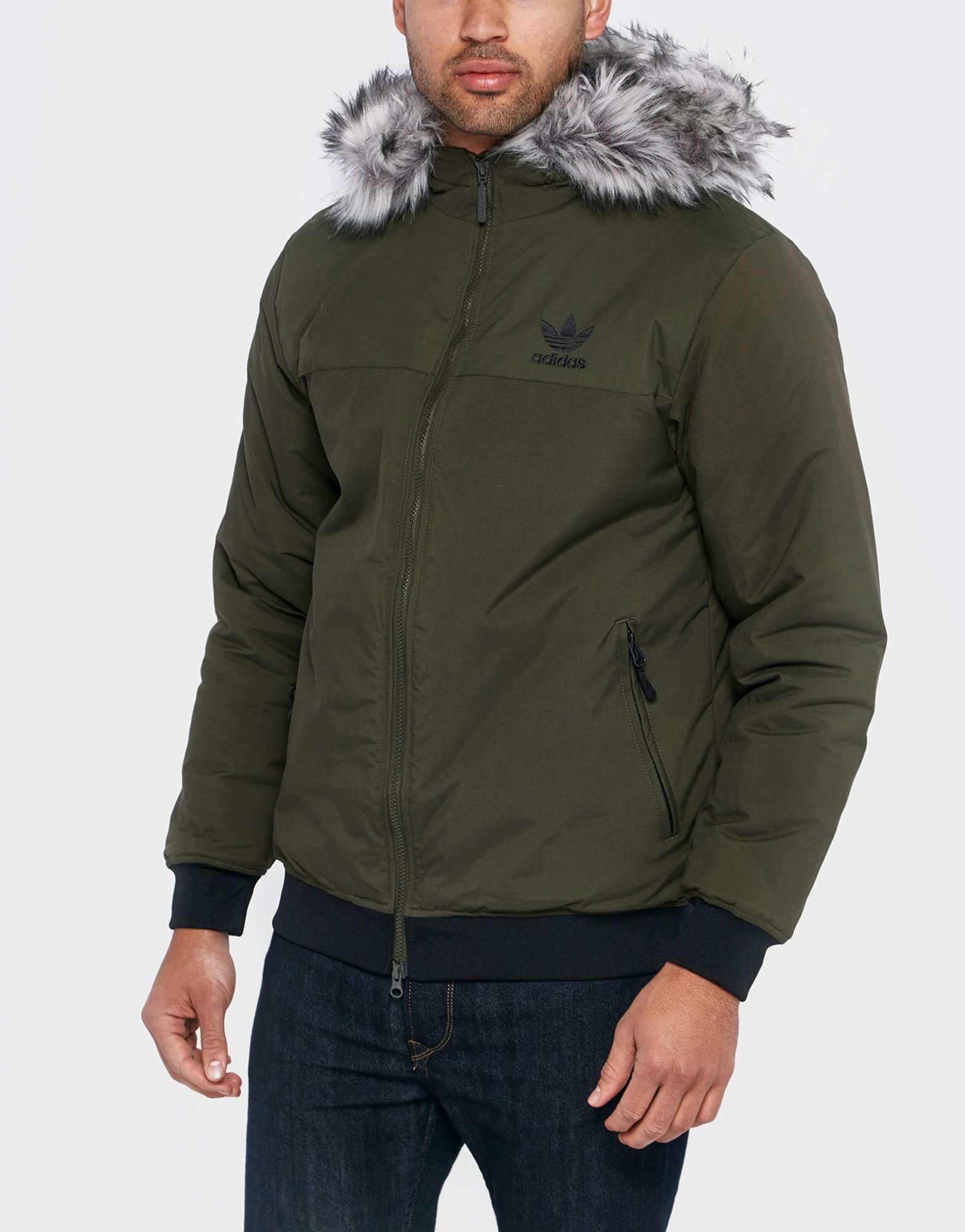 iadidasi Originals Trefoil Fur iParkai iJacketi scotts Menswear