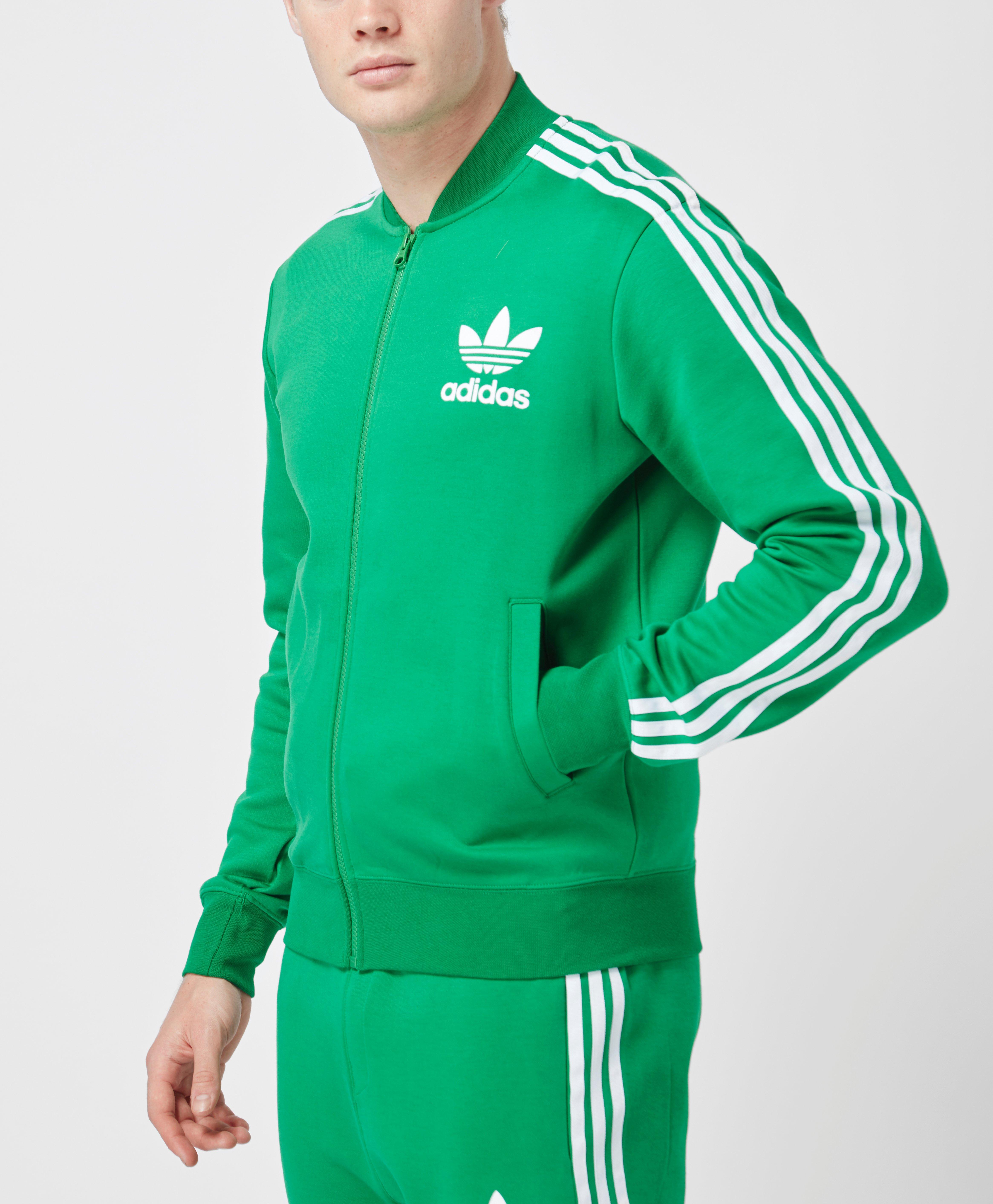 green adidas superstar tracksuit