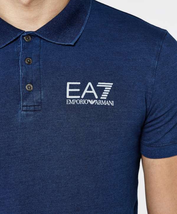 emporio armani ea7 tape cuff polo shirt
