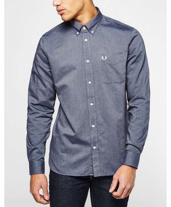 fred perry oxford long sleeve shirt