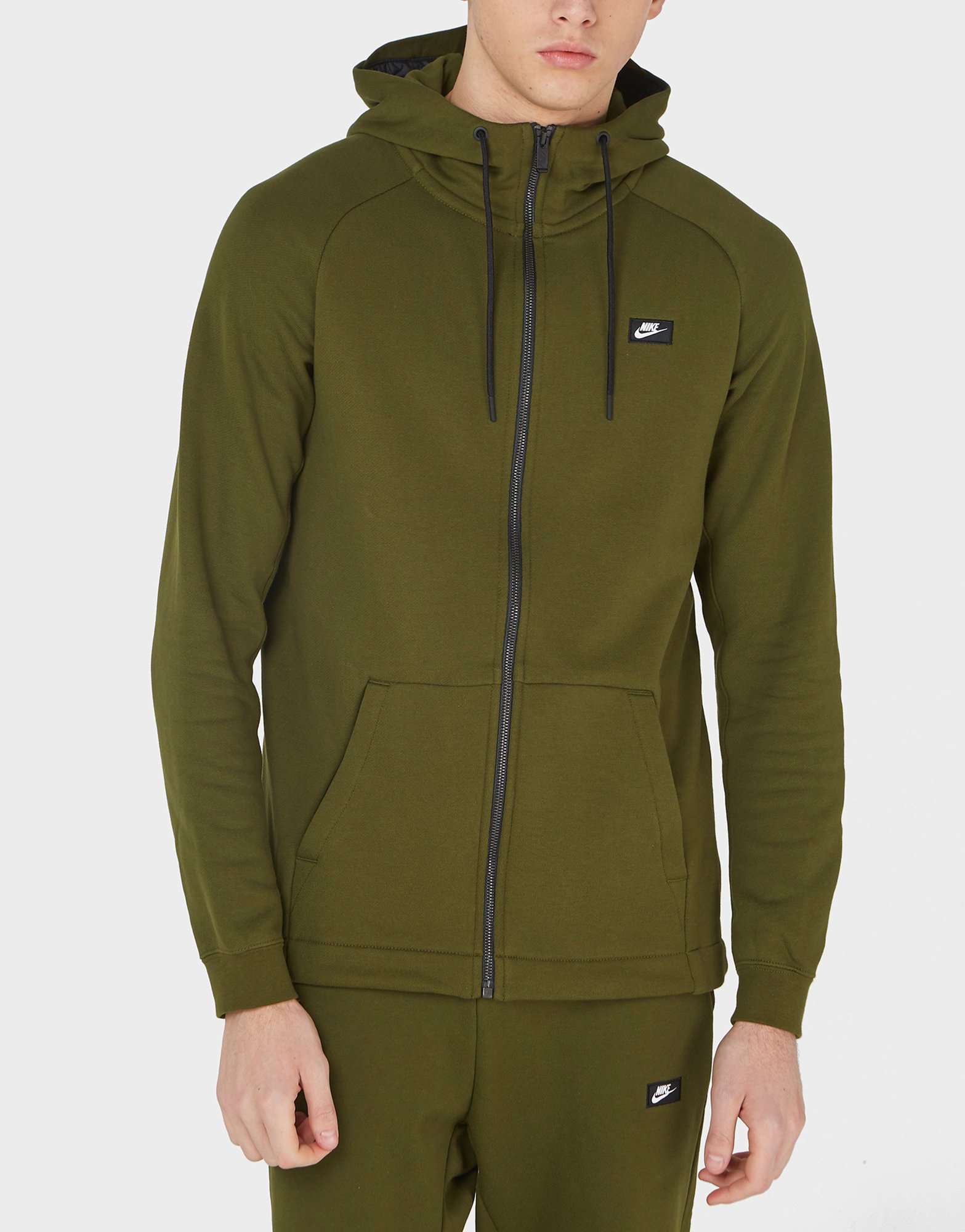 khaki green nike tracksuit mens