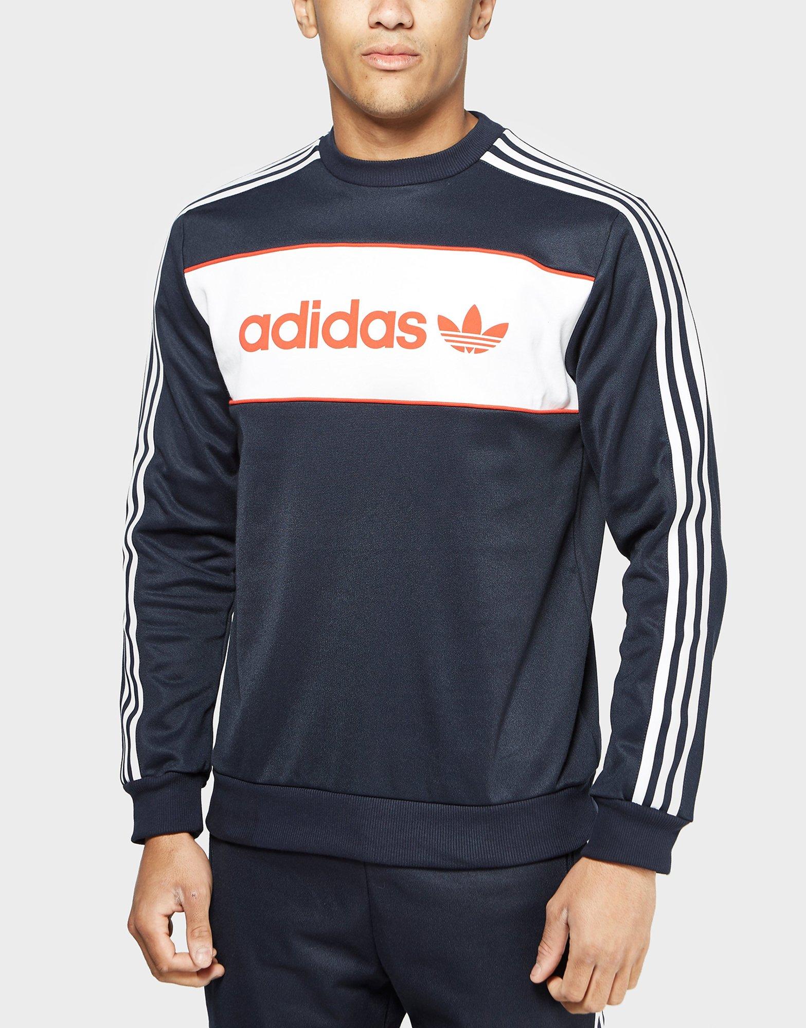 adidas block crew sweat