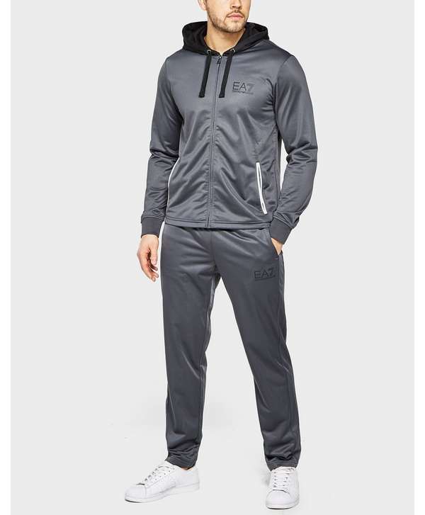 womens armani tracksuit grey