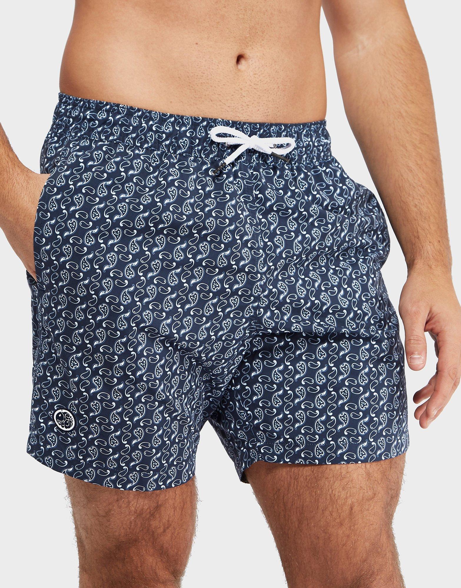 pretty green paisley shorts