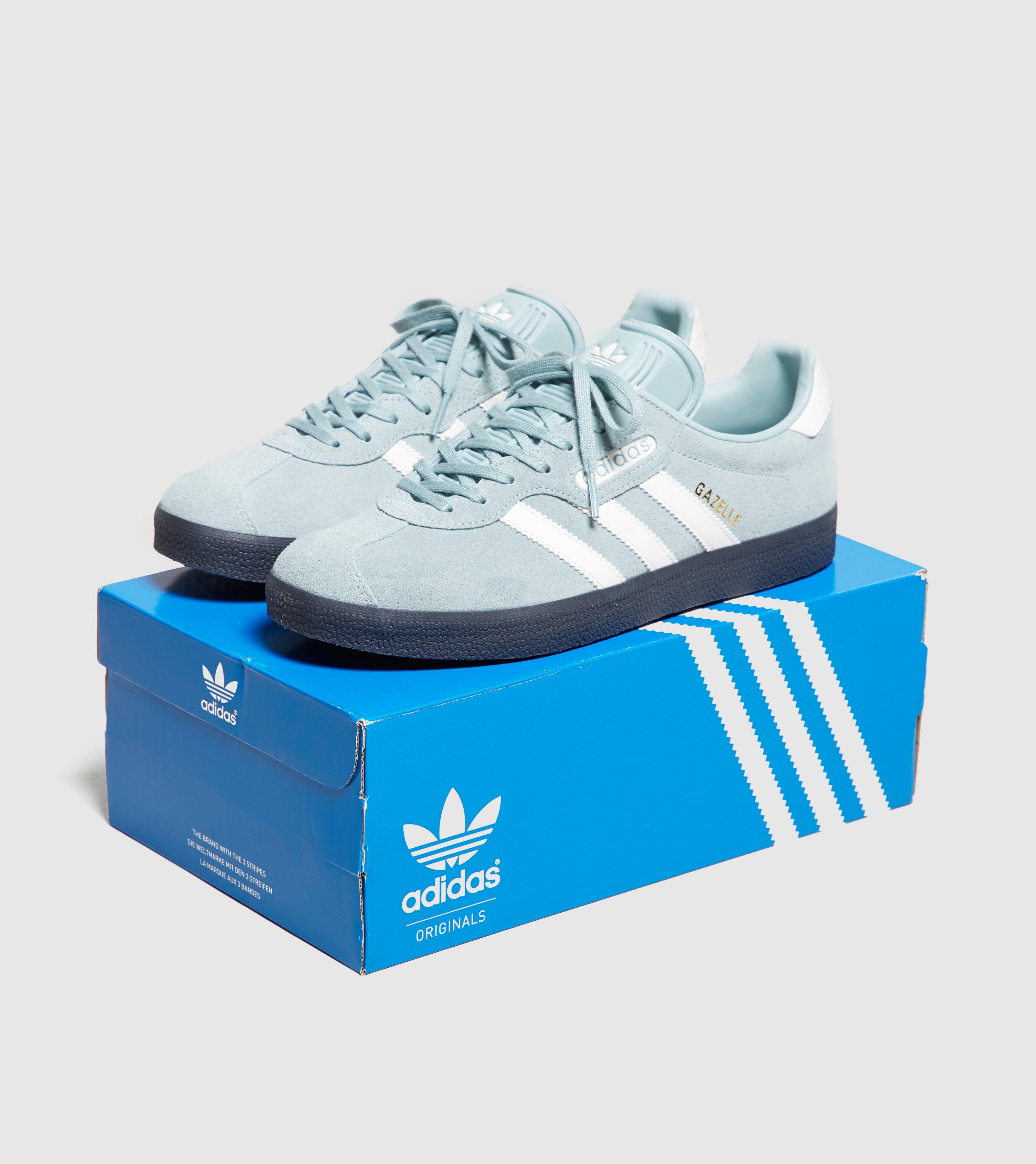 mens light blue gazelles