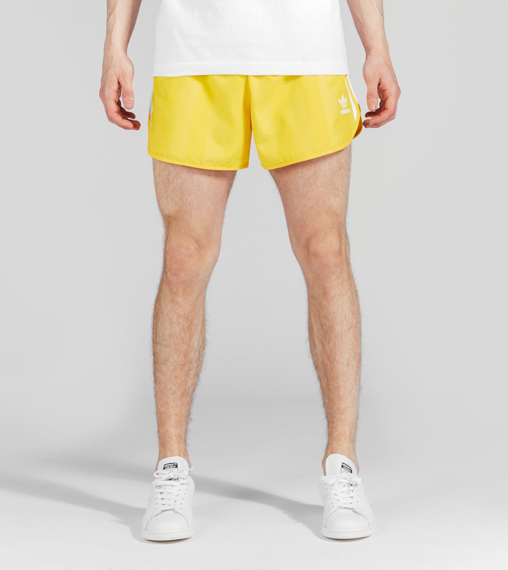 adidas yellow shorts mens