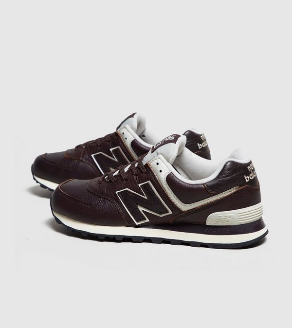 new balance 574 leather blanche